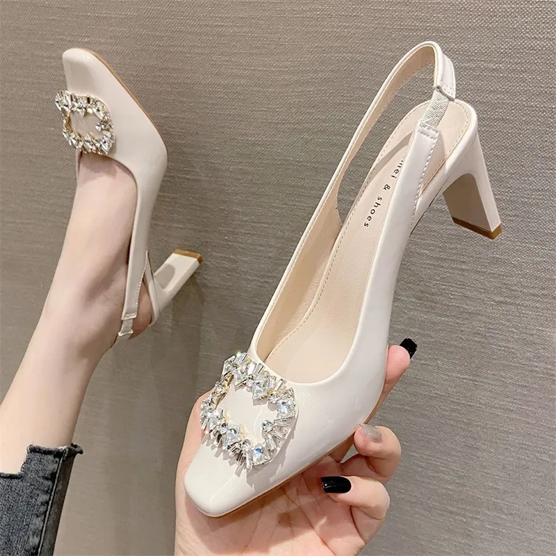 Lan Miao Chunky Heel High Heels Women's-4