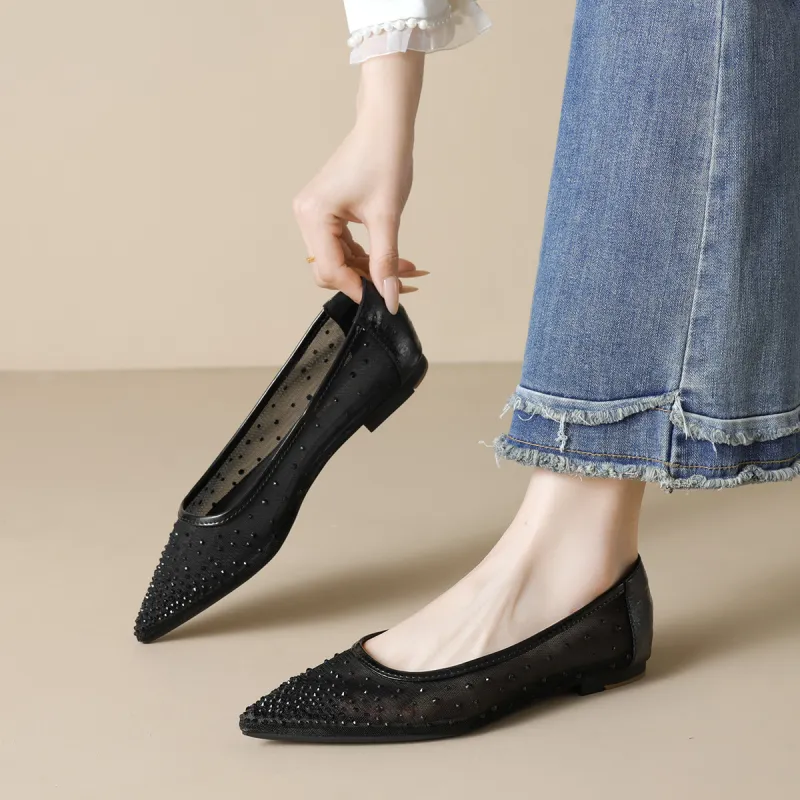 Lan Miao Casual Single Shoes 1CM Women's-5