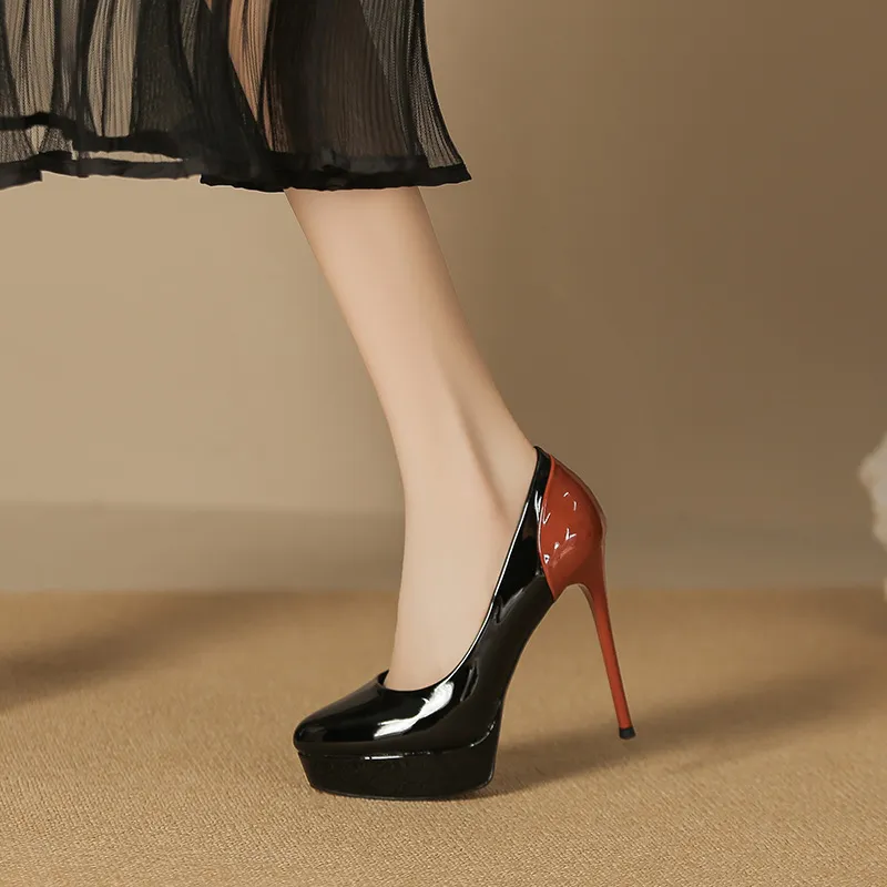 Lan Miao Slim Heel High Heels Women's-12