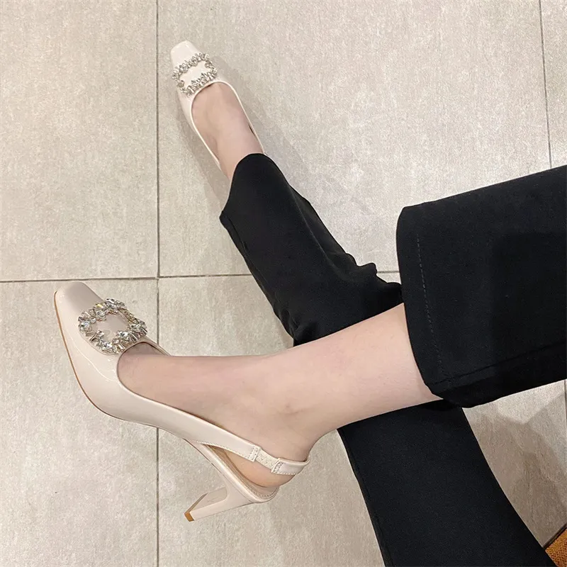 Lan Miao Chunky Heel High Heels Women's-3