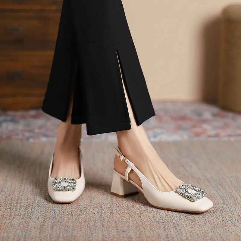Lan Miao Chunky Heel High Heels Women's-4