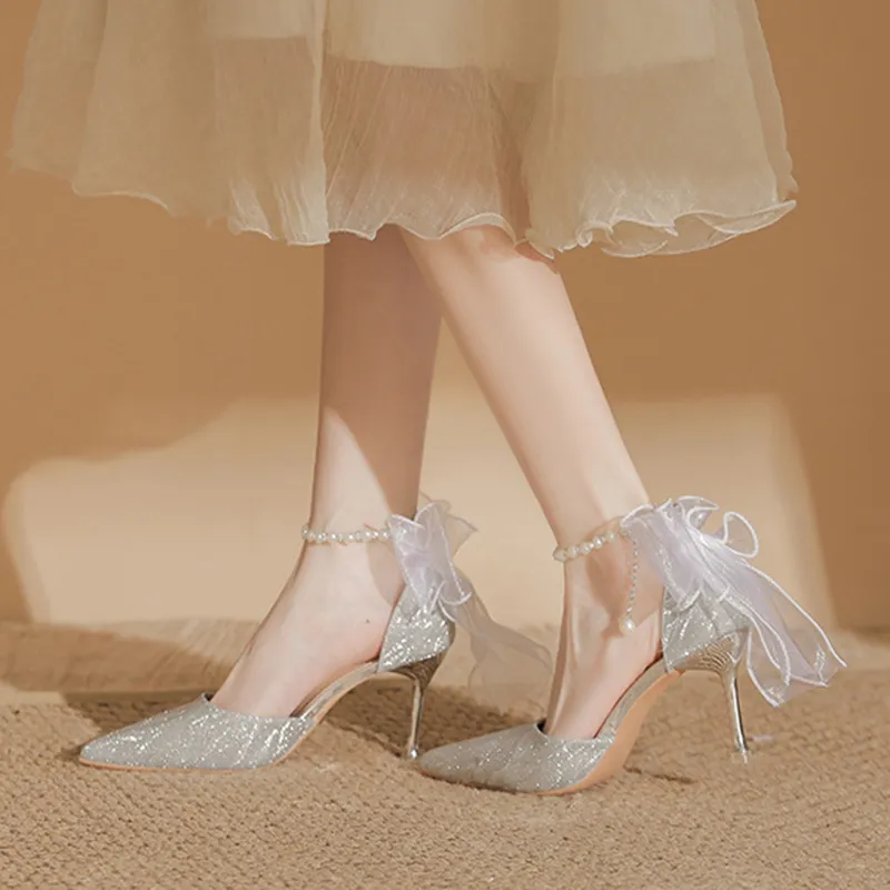Lan Miao Slim Heel High Heels Women's-1