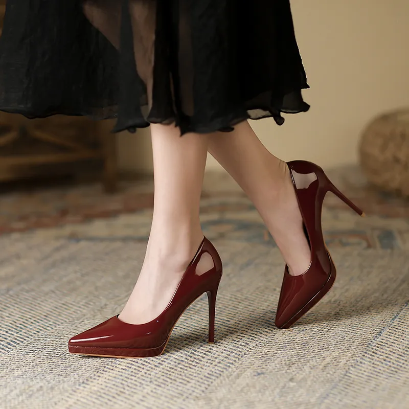 Lan Miao Slim Heel High Heels Women's-1