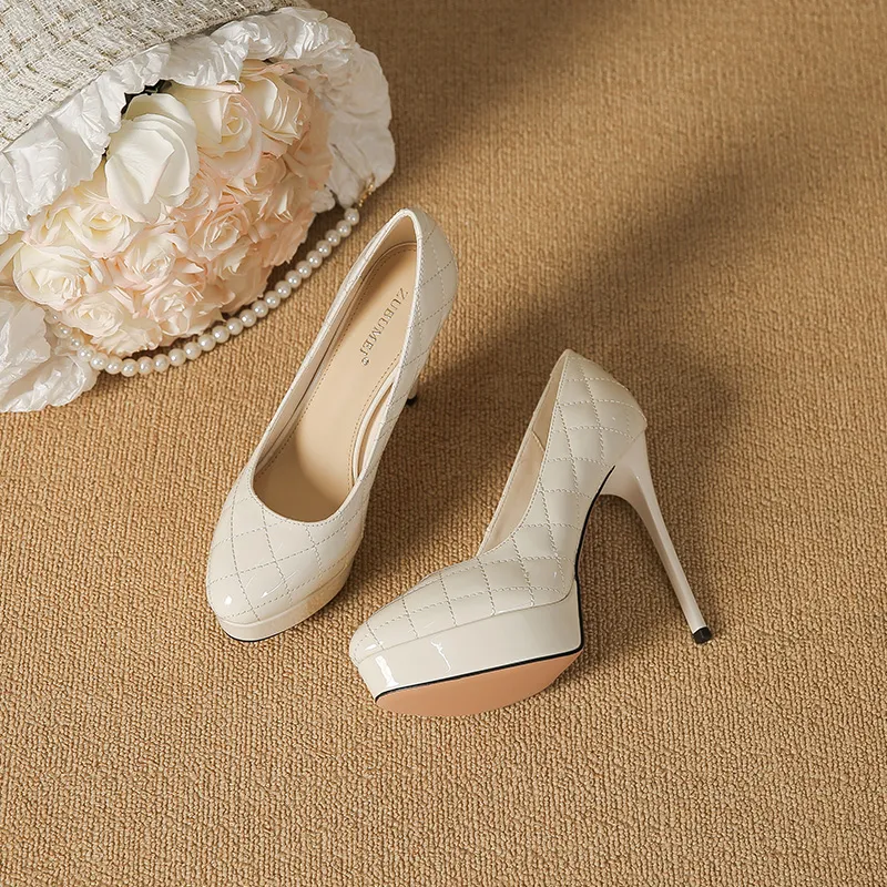 Lan Miao Slim Heel High Heels Women's-20
