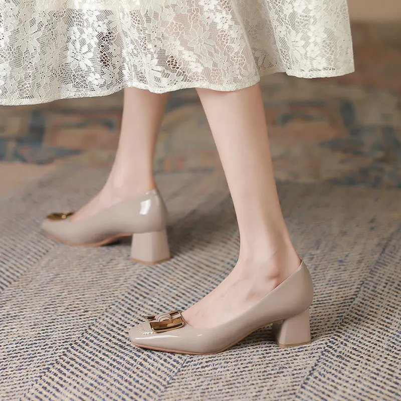 Lan Miao Chunky Heel High Heels Women's-10