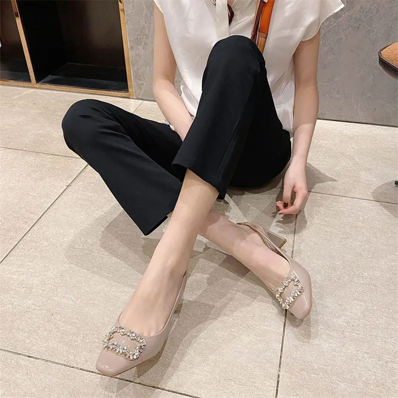 Lan Miao Chunky Heel High Heels Women's-9