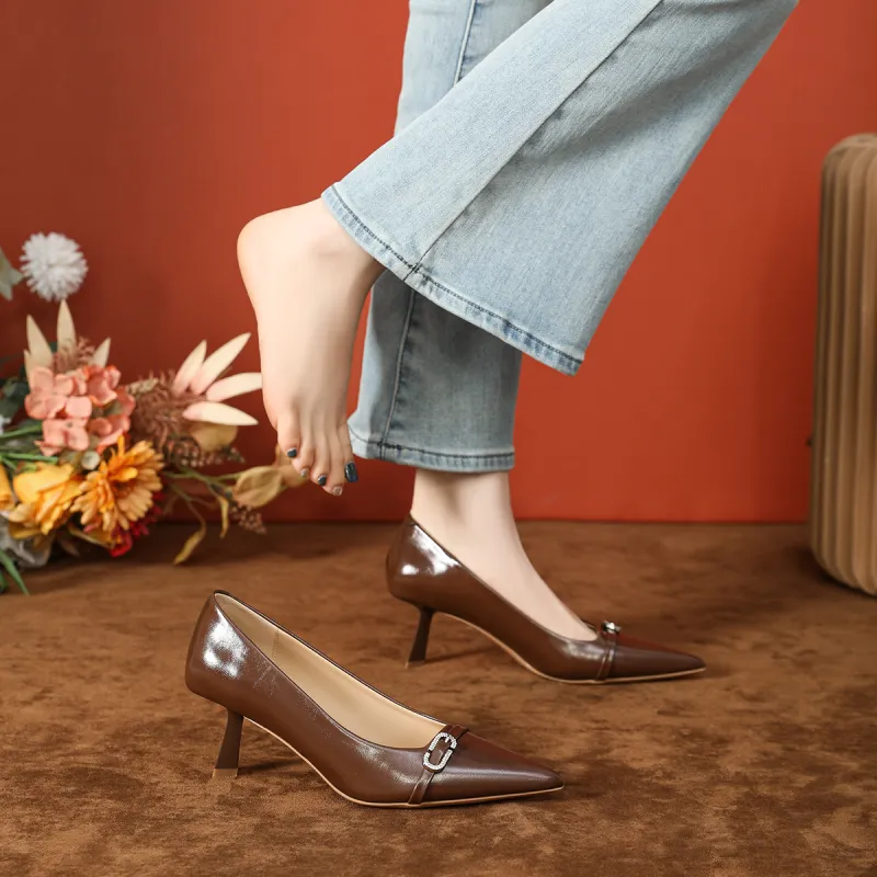 Lan Miao Slim Heel High Heels Women's-17