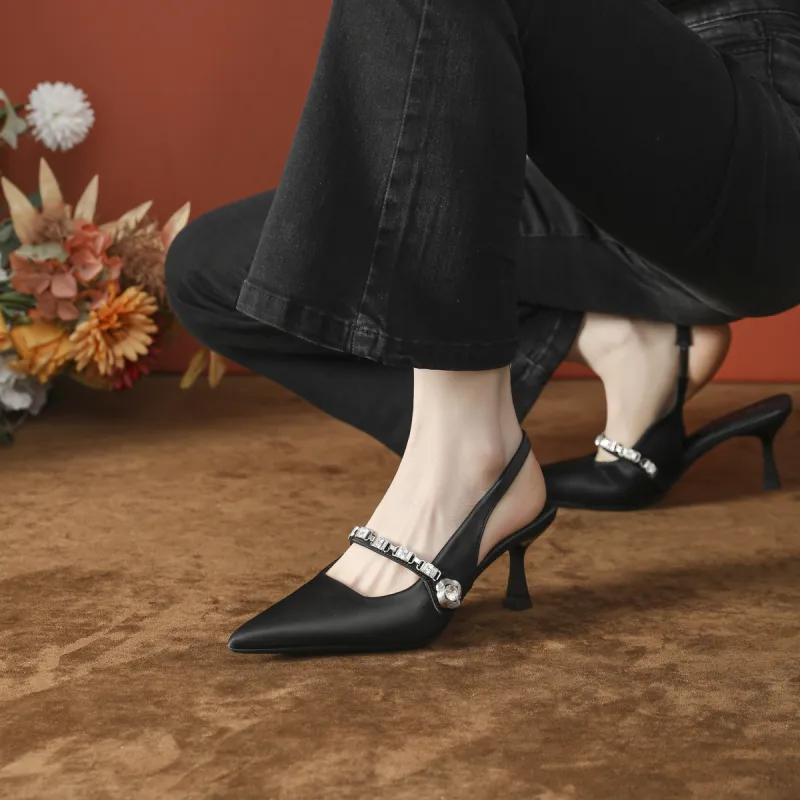 Lan Miao Slim Heel High Heels Women's-8