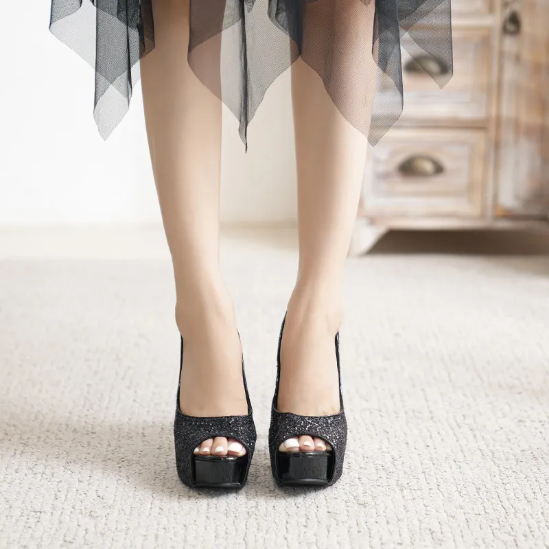 Lan Miao Slim Heel High Heels Women's-1