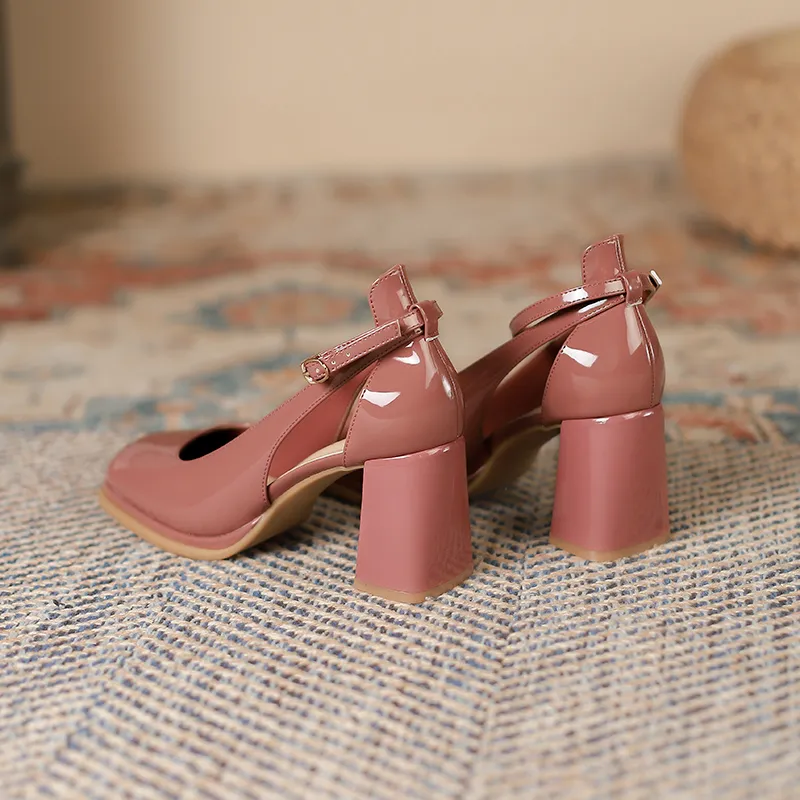 Lan Miao High Heels Women's Ecru/Raspberry Pink-13