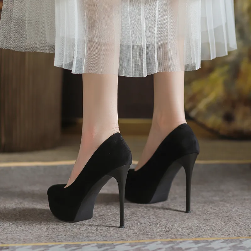Lan Miao Slim Heel High Heels Women's-12