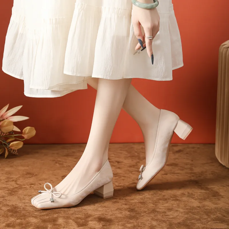 Lan Miao Chunky Heel High Heels Women's-2