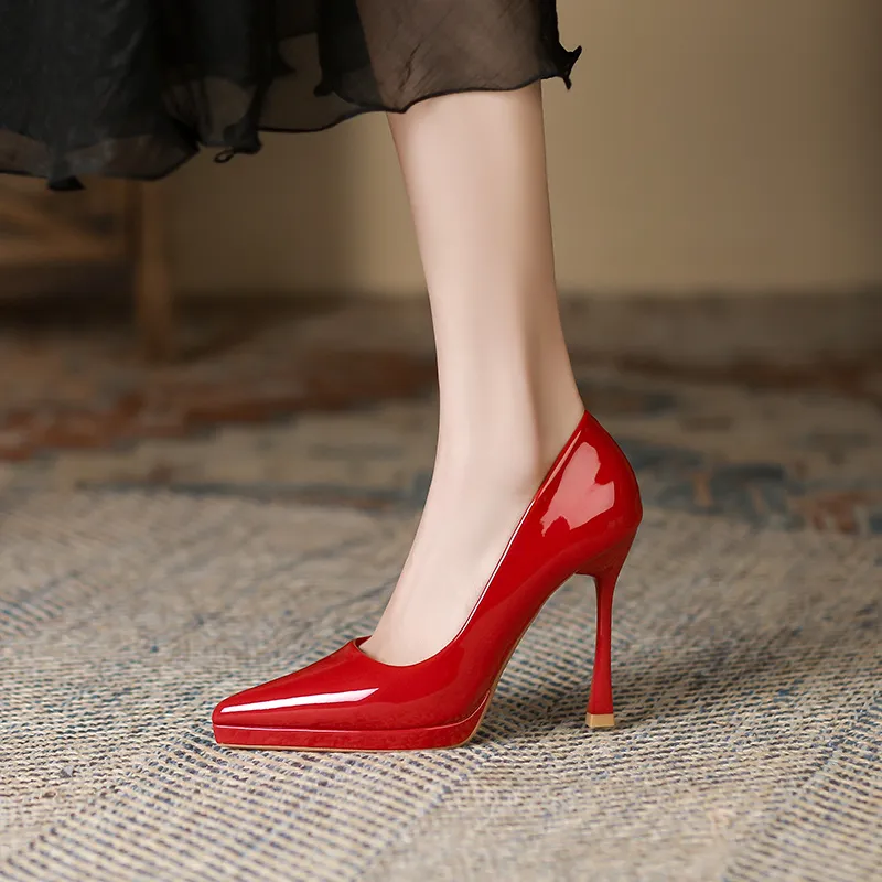 Lan Miao Slim Heel High Heels Women's-8