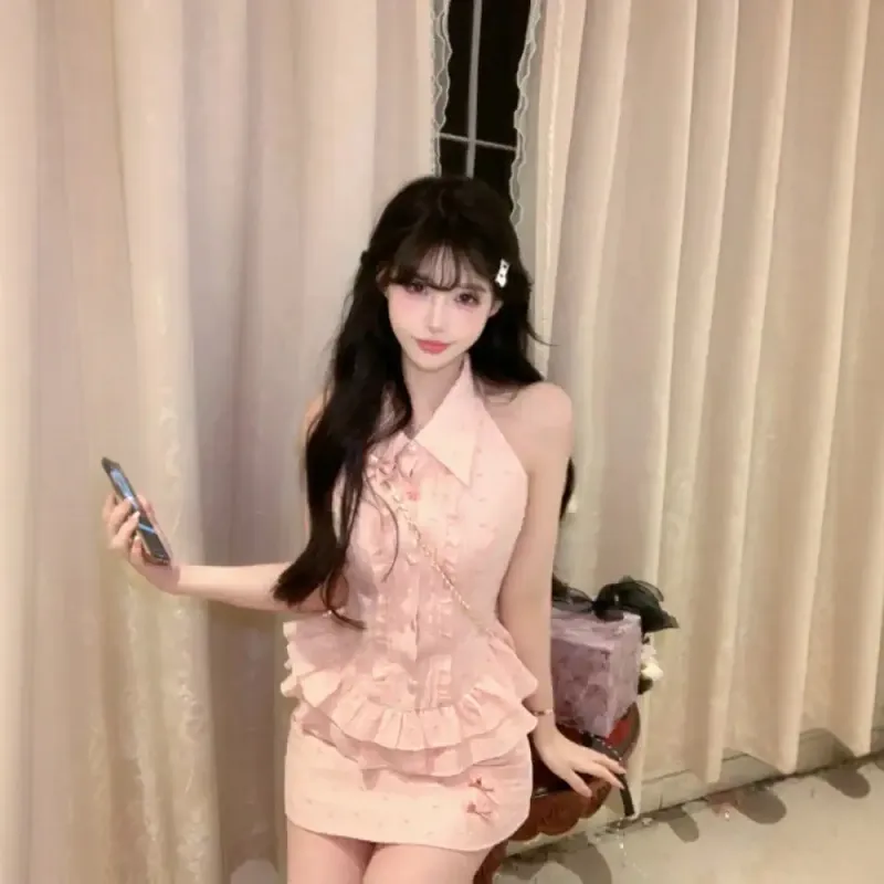 Fashion Skirt Set Women's Pink Shades-2