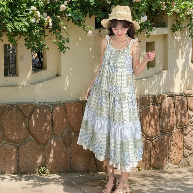 STGX Slip Dresses Women's Light Green-5