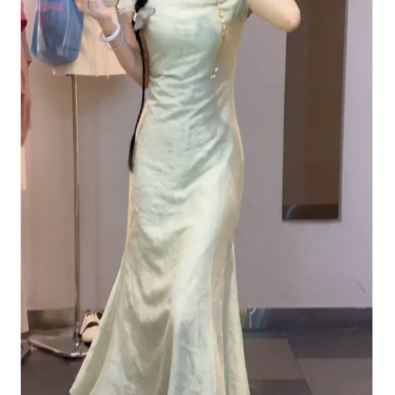 EFCR Cheongsams Women's Green-4