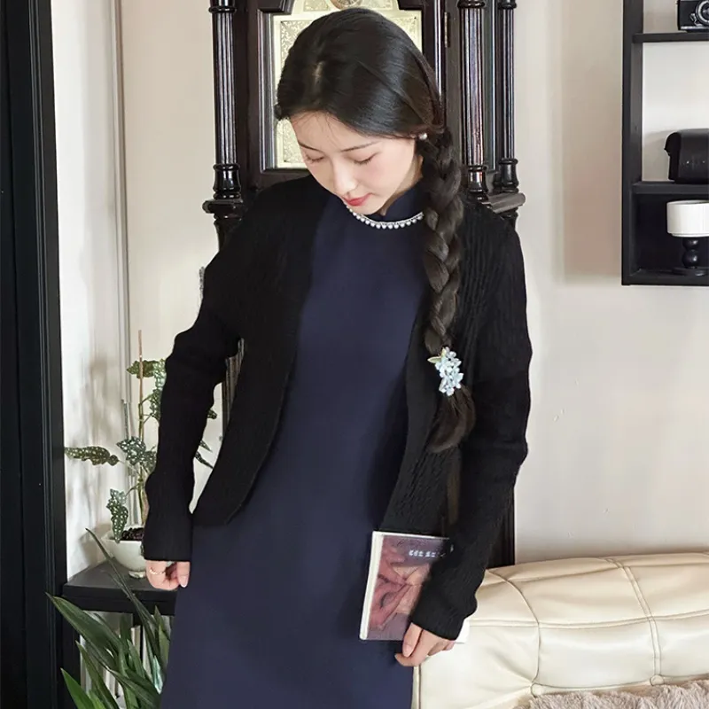 EFCR Cheongsams Women's Dark Blue-4