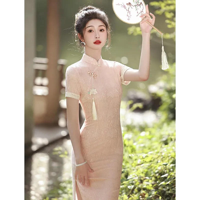EFCR Cheongsams Women's Pink-2