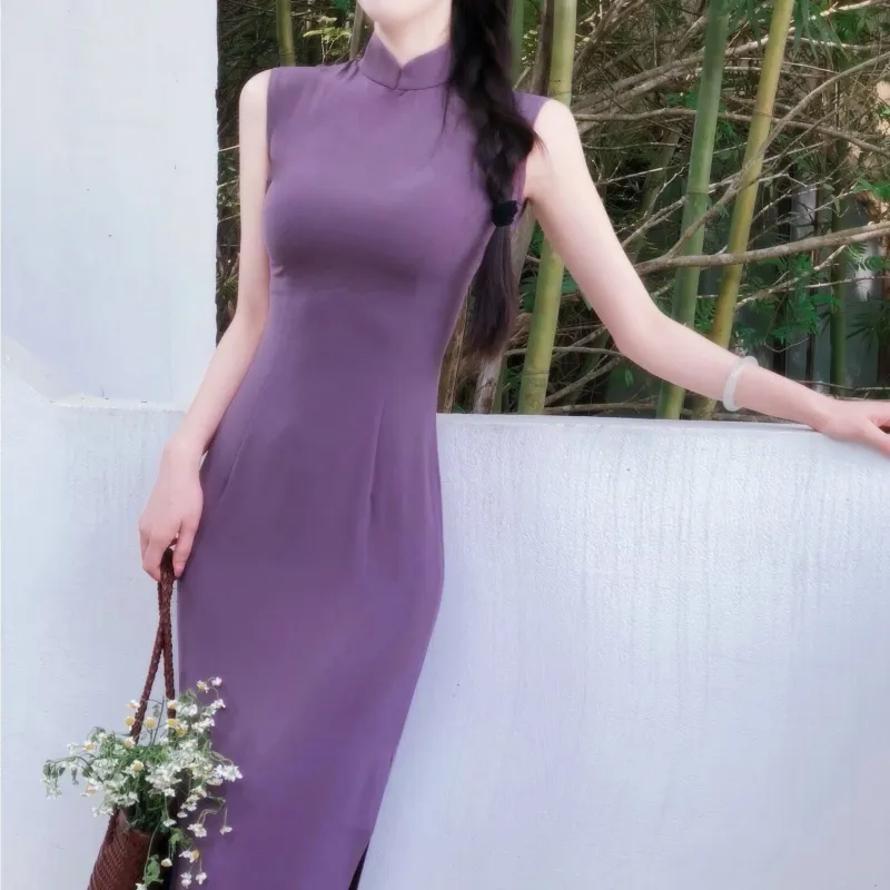EFCR Cheongsams Women's Purple-5