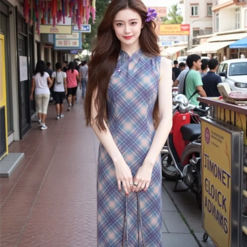 EFCR Cheongsams Women's Purple-2
