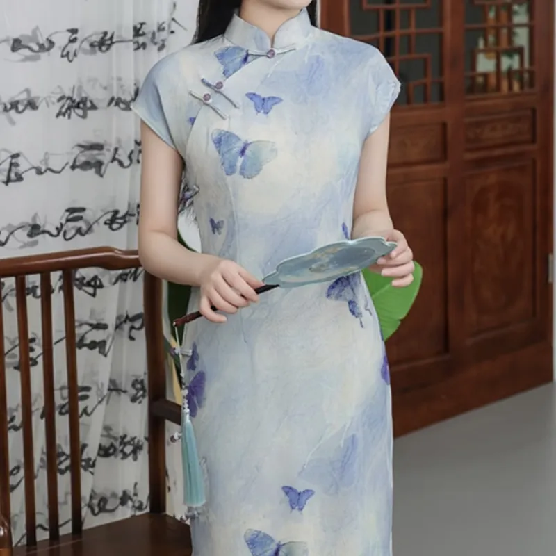 EFCR Cheongsams Women's Blue-4