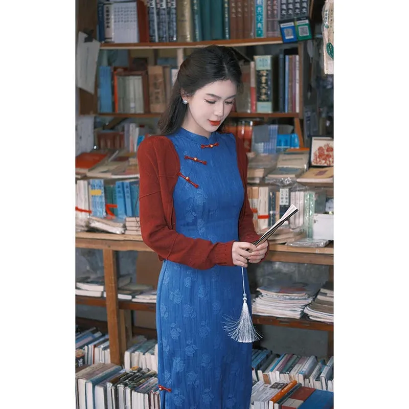 EFCR Cheongsams Women's Blue-2