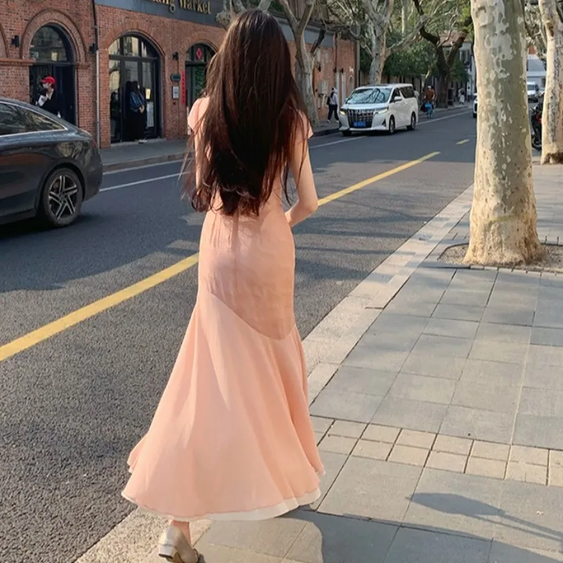 EFCR Cheongsams Women's Orange Pink-1