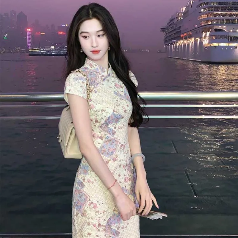 EFCR Cheongsams Women's Purple-4