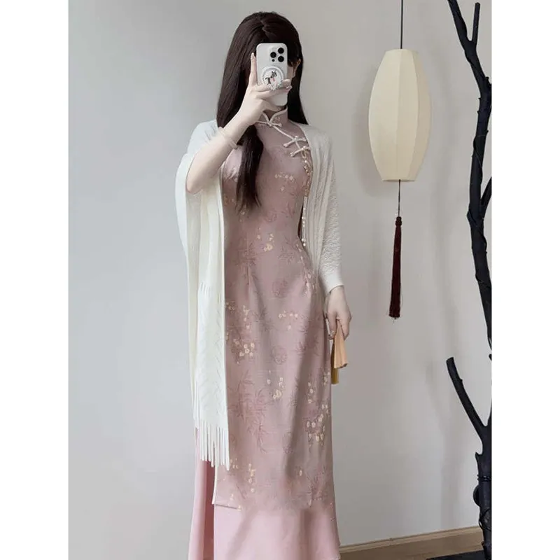 EFCR Cheongsams Women's Pink-4