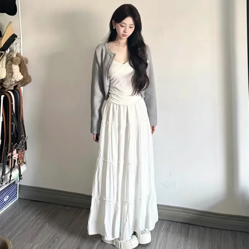 Pa33word Casual Long Skirt Women's-5