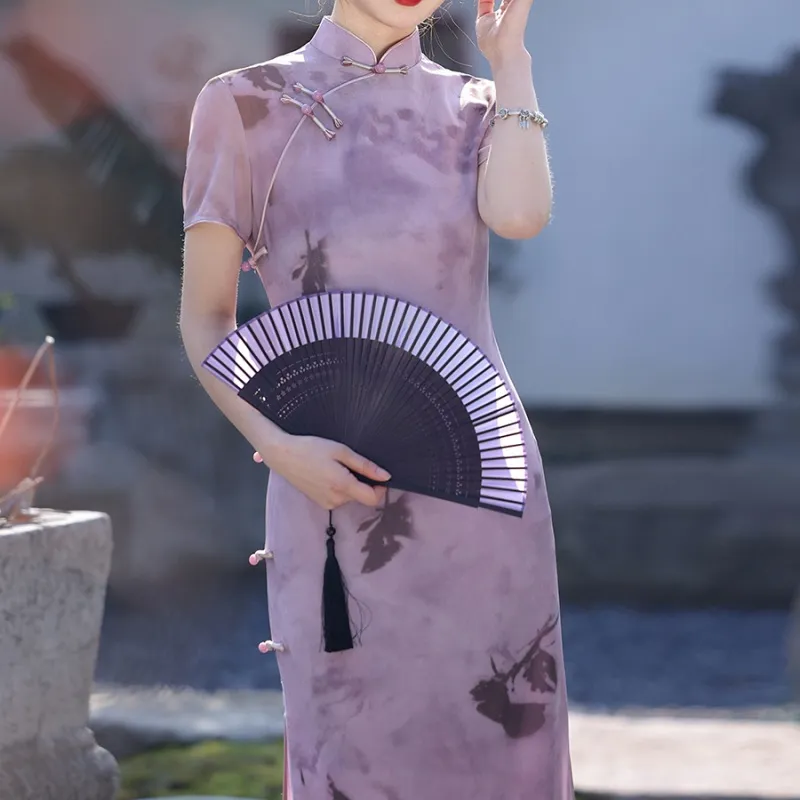 EFCR Cheongsams Women's Purple-1