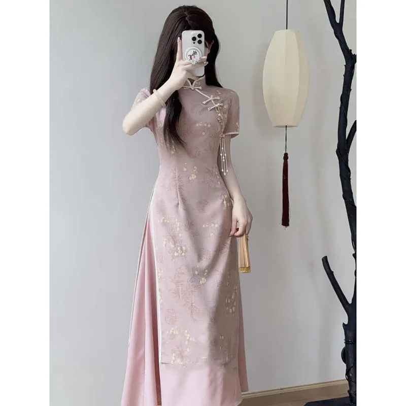 EFCR Cheongsams Women's Pink-3