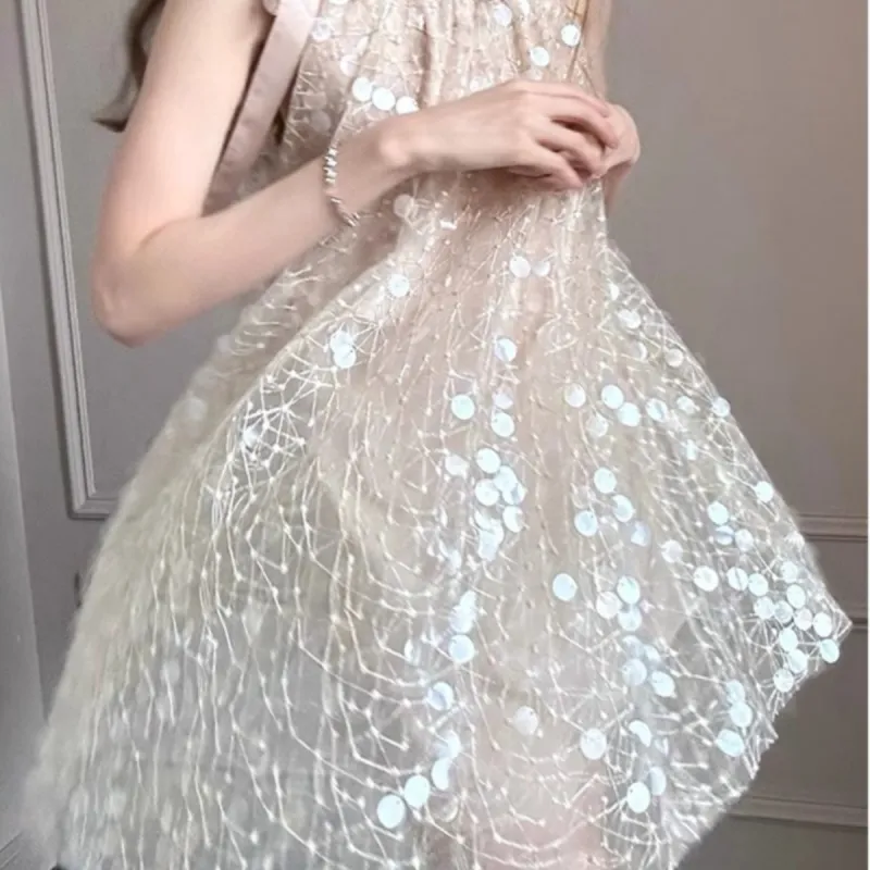 EFCR Sleeveless Dresses Women's Baby's Breath-5