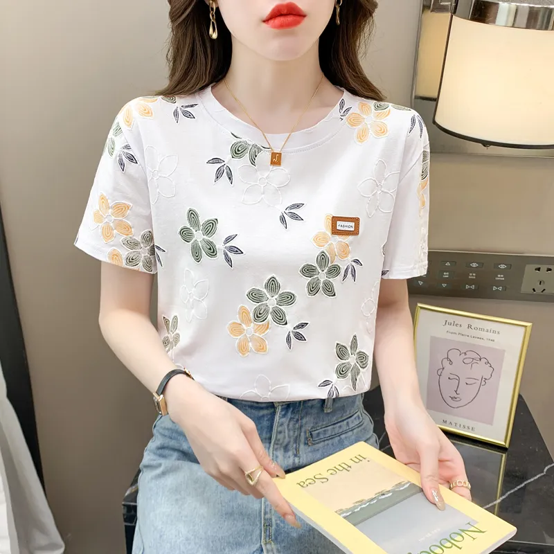 Mu Xiao Xin T Shirt Women's White-4