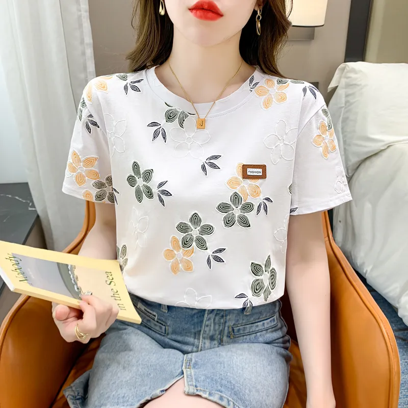 Mu Xiao Xin T Shirt Women's White-3