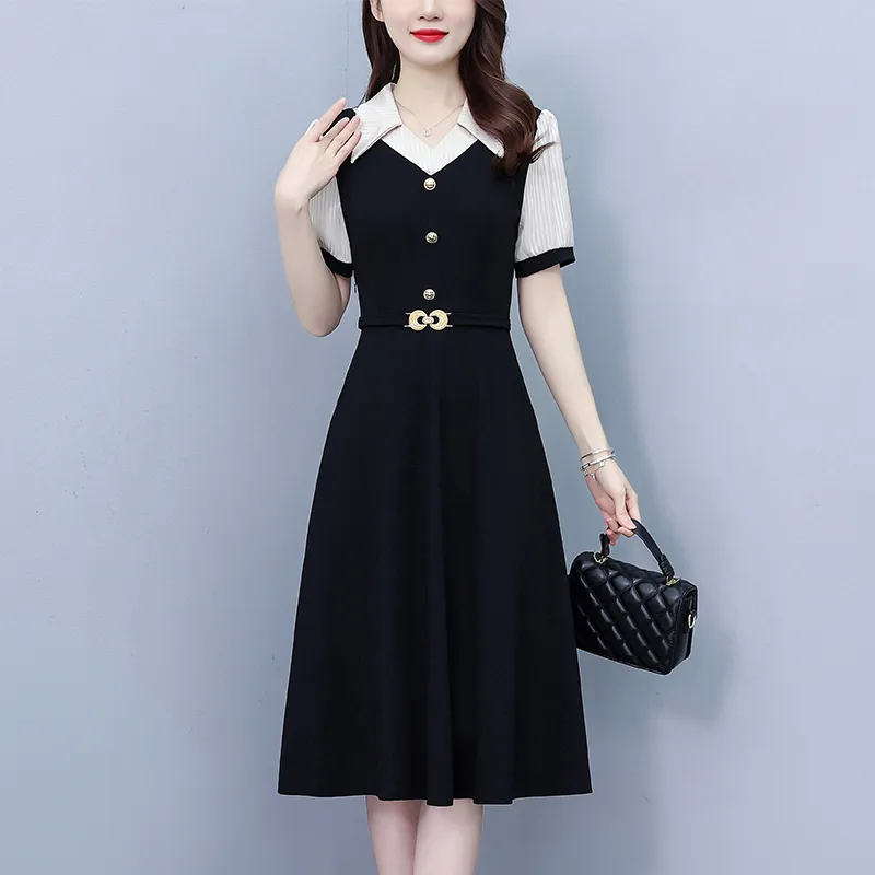 Mu Xiao Xin Short Sleeved Dress Women's-2