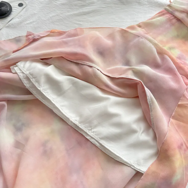 Mu Xiao Xin Slip Dresses Women's Pink Dresses-6
