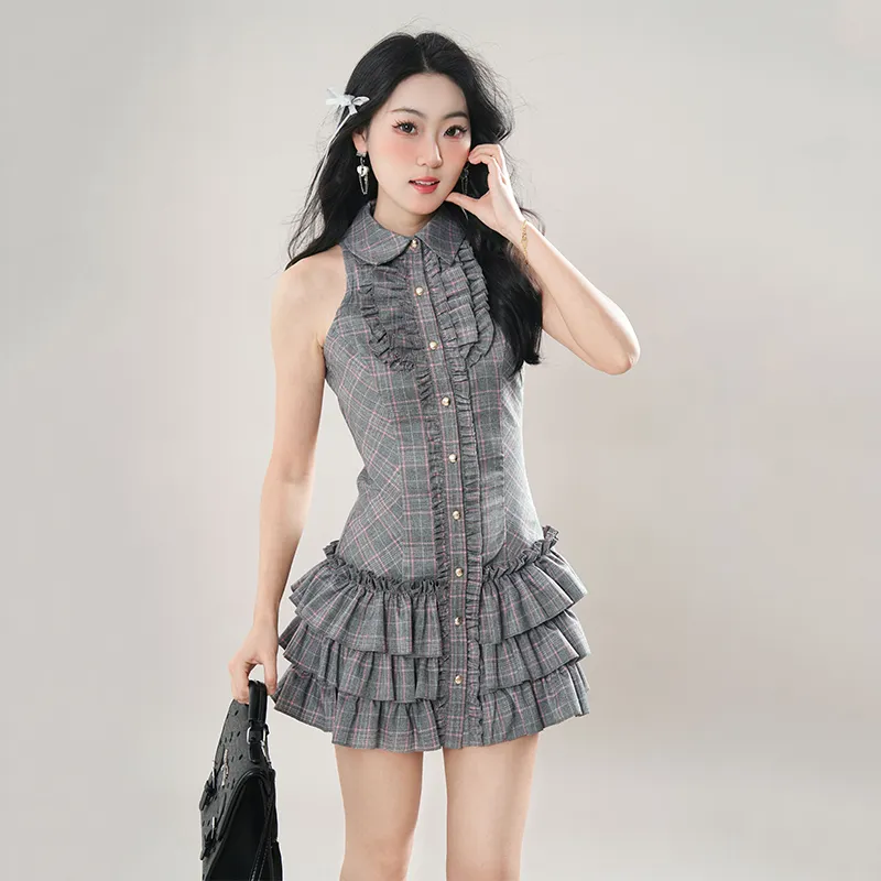 Mu Xiao Xin Sleeveless Dress Women's-3