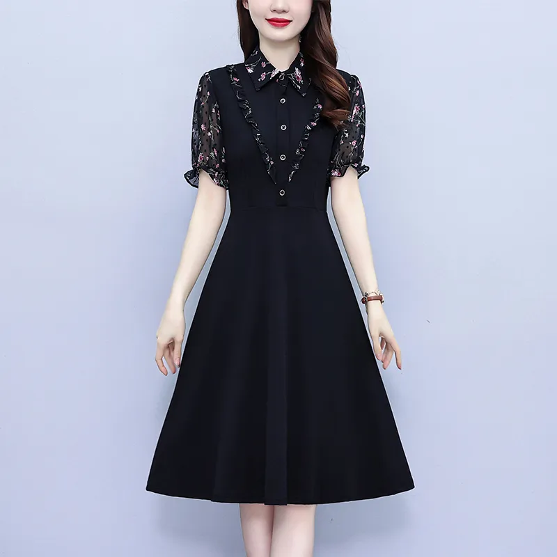 Mu Xiao Xin Short Sleeved Dress Women's-3