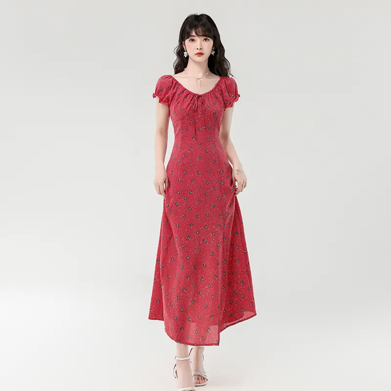 Mu Xiao Xin Short Sleeved Dress Women's-2