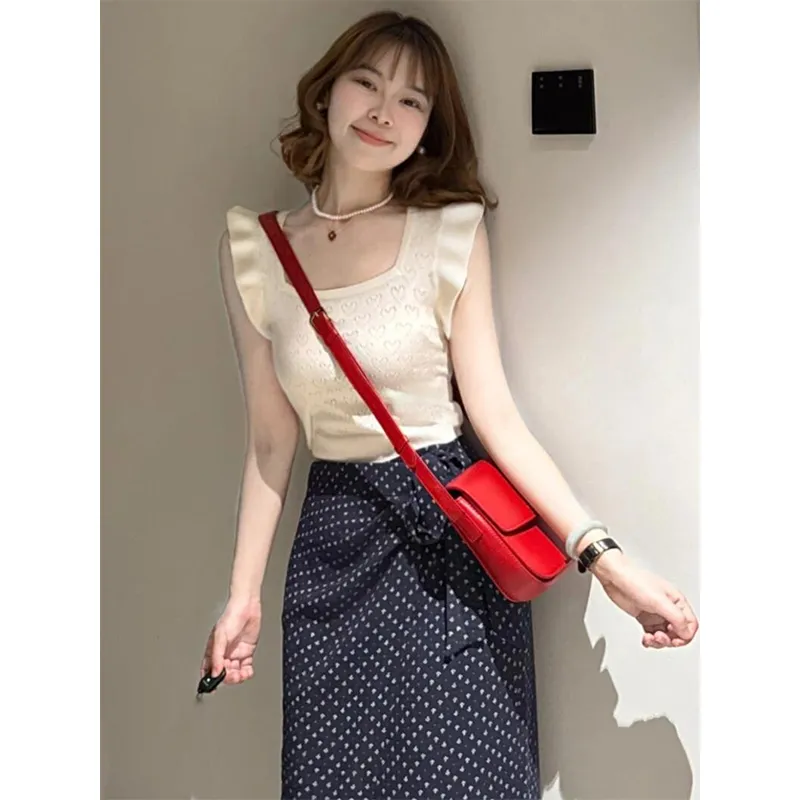 Mu Xiao Xin Two Piece Skirt Sets Women's-3