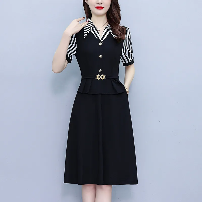Mu Xiao Xin Short Sleeved Dress Women's-2