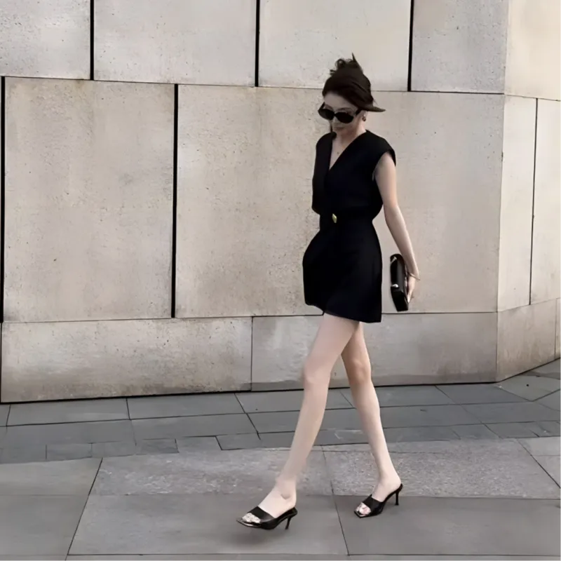 Mu Xiao Xin Jumpsuits Women's Black-1