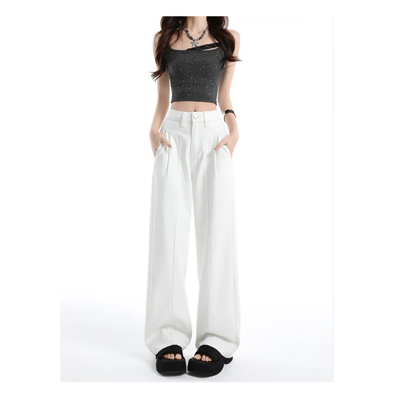 Mu Xiao Xin Jeans Women's White-1