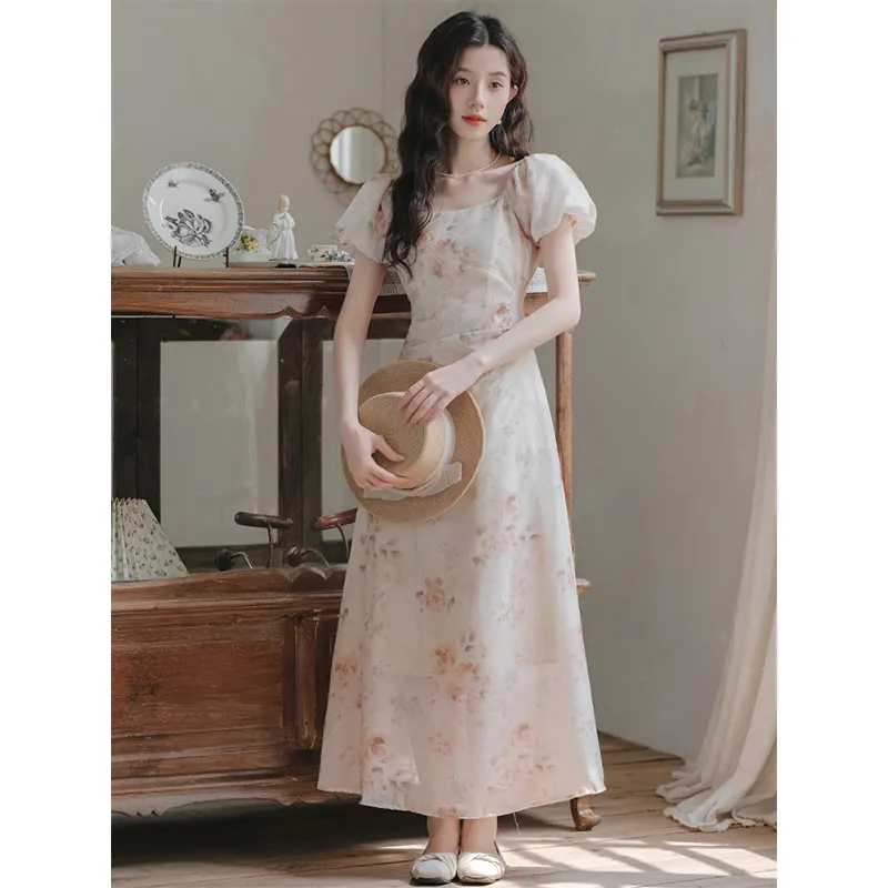 Mu Xiao Xin Short Sleeved Dress Women's-5
