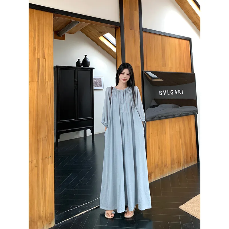 Mu Xiao Xin Long Sleeved Dress Women's-2