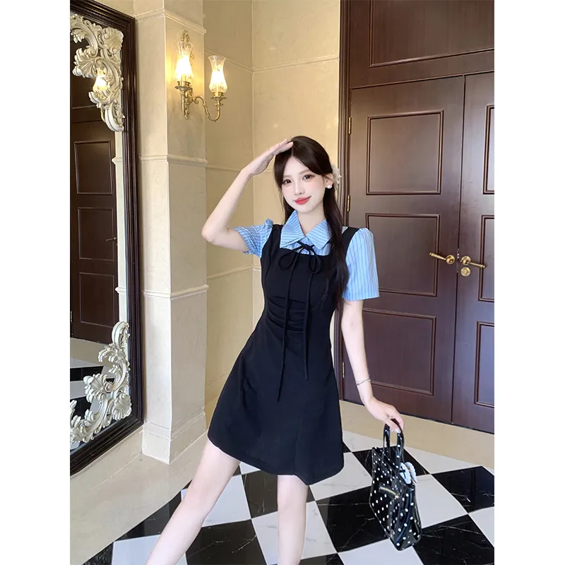 Mu Xiao Xin Short Sleeved Dress Women's-3