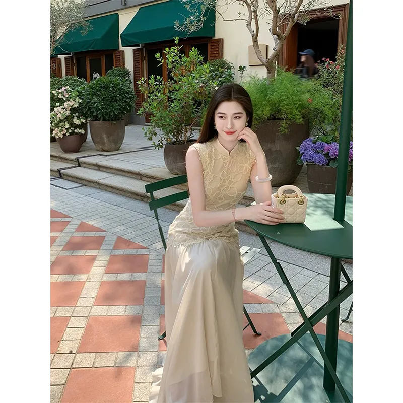 Mu Xiao Xin Sleeveless Dress Women's-2
