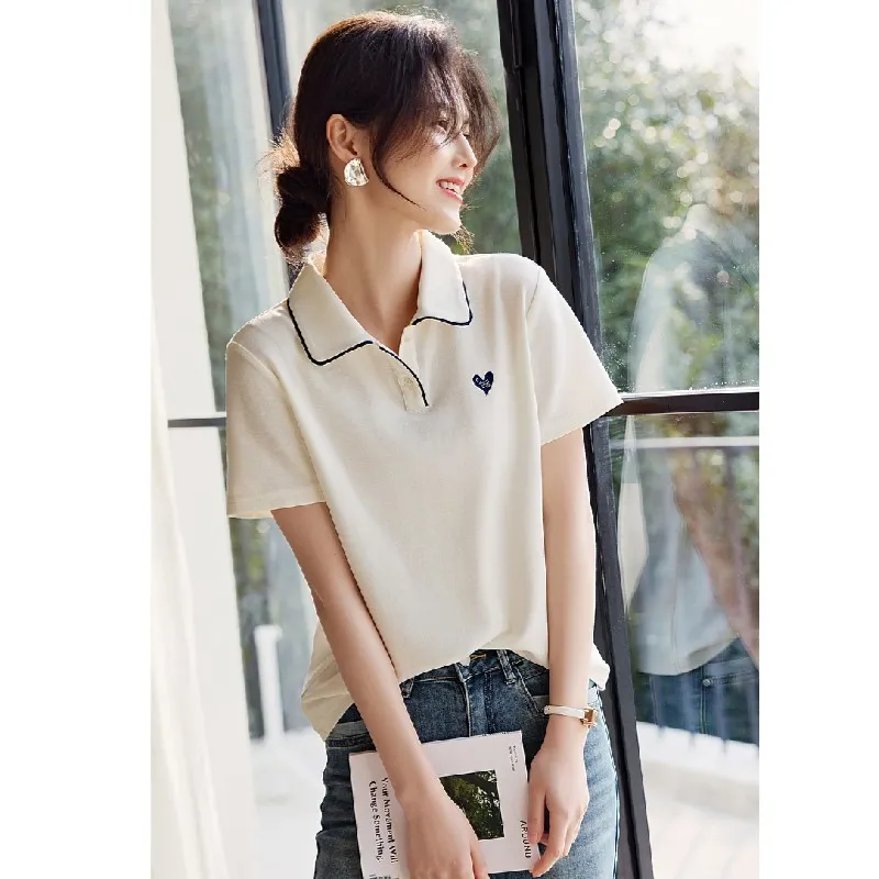 Mu Xiao Xin T Shirt Women's Ecru-1