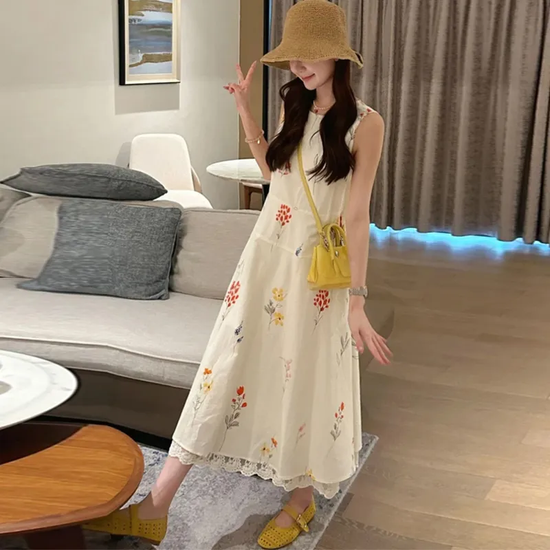 Mu Xiao Xin Sleeveless Dress Women's-1
